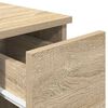 vidaXL Bedside Cabinet with Drawer Sonoma Oak 20x36x60 cm