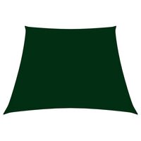 vidaXL Sunshade Sail Oxford Fabric Trapezium 2/4x3 m Dark Green