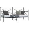 vidaXL Day Bed without Mattress Black 80x200 cm Steel