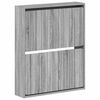 vidaXL Wall-Mounted Shoe Cabinet ZWOLLE 71 x 17 x 86 cm Grey Sonoma