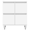 vidaXL Sideboards 2 pcs White Engineered Wood