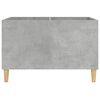 vidaXL Record Cabinet Concrete Grey 74.5x38x48 cm Engineered Wood