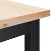 vidaXL Dining Benches 2 pcs Natural 100 x 32.5 x 49 cm Solid pine wood