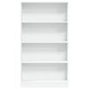 vidaXL Bookcase White 80x24x143 cm Engineered Wood