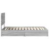 vidaXL Storage Bed Grey Sonoma 100 x 200 cm Engineered Wood
