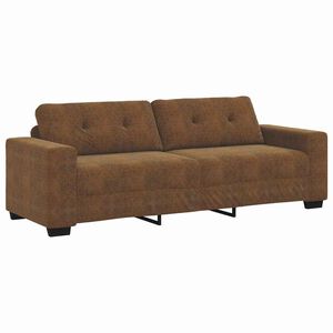 vidaXL Sofa with Cushion Brown [Faux leather and Wood]