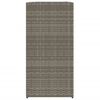 vidaXL Garden Planter Grey 40x40x80 cm Poly Rattan