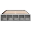 vidaXL Bed Frame without Mattress Concrete Grey 140x190 cm