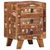 vidaXL Bedside Cabinet 2 pcs 37x32x50 cm Solid Wood Reclaimed