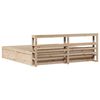 vidaXL Bed Frame with Headboard 180x200 cm Super King Solid Wood Pine