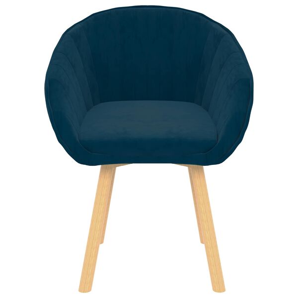 vidaXL Dining Chair Blue 62 x 58 x 76 cm Velvet