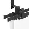 vidaXL Sliding Door Hardware Kit 183 cm Steel Black