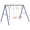 vidaXL Outdoor Swing Set with Swings and Disc Swing