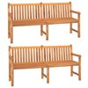 vidaXL 5 Piece Garden Dining Set Solid Wood Teak