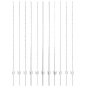 vidaXL Fence Post 11 pcs Silver 150 cm Steel