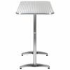 vidaXL Table Silver Aluminum and Plastic