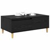 vidaXL Coffee Table Black Oak 90 x 50 x 26.5 cm Engineered Wood