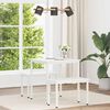vidaXL Dining Table White 70 x 70 x 75 cm Solid Pine Wood