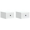 vidaXL Wall-Mounted Bedside Cabinet 2 pcs White 33 x 34.5 x 20 cm