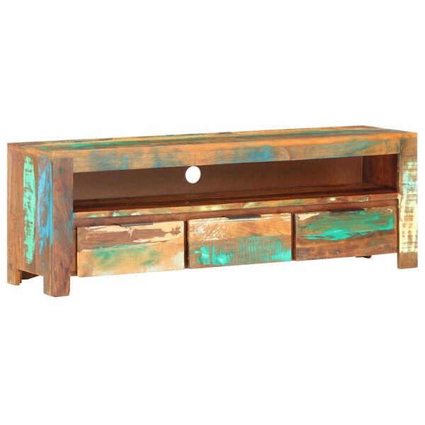 vidaXL TV Cabinet 119x30x41 cm Solid Reclaimed Wood