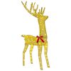 vidaXL 3D Christmas Reindeer LOVIISA 140 LEDs Warm White