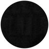 vidaXL Shaggy Rug PAMPLONA High Pile Modern Black &Oslash; 120 cm