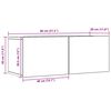 vidaXL TV Cabinets Wall-mounted 2 pcs Artisian Oak 80x30x30 cm
