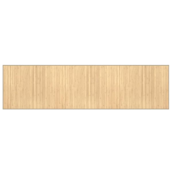 vidaXL Rug Rectangular Light Natural80x300 cm Bamboo