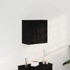 vidaXL Wall-mounted Cabinet Black Oak 60 x 31 x 60 cm Engineered Wood