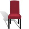 vidaXL Straight Stretchable Chair Cover 4 pcs Bordeaux