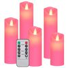 vidaXL 5 Piece Electric LED Candle Set with Remote Control Warm White