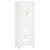 vidaXL Highboard White 69,5x34x180 cm Engineered Wood