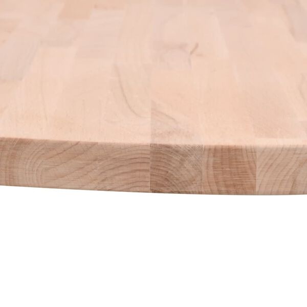 vidaXL Table Top &Oslash;90x4 cm Round Solid Wood Beech