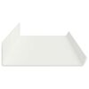 vidaXL Floating Shelf Wall-mounted 2 pcs White 80 x 9 x 2.5 cm Steel