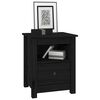 vidaXL Bedside Cabinets 2 pcs Black 40x35x49 cm Solid Wood Pine