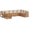 vidaXL Sofa Sets 9 pcs Natural Solid Acacia Wood