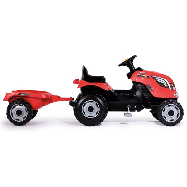 Smoby Kids Ride-on Tractor with Truck Farmer XL Red