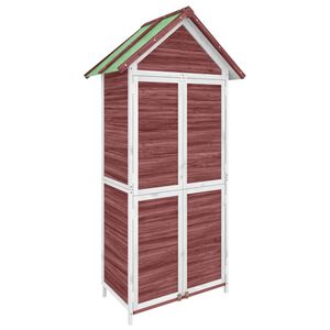 vidaXL Garden Tool Shed Mocha 89x52,5x175 cm Solid Wood Pine