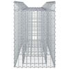 vidaXL Gabion Raised Bed Silver 150 x 50 x 80 cm Galvanised Steel