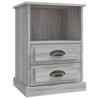 vidaXL Bedside Cabinet Grey Sonoma 43x36x60 cm