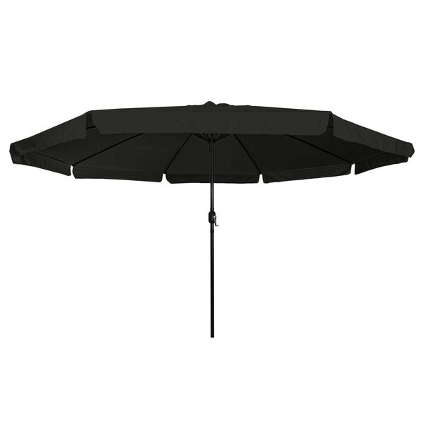 vidaXL Garden Parasol Black 395 x 395 x 245 cm Polyester and Steel