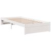 vidaXL Bookcase Bed without Mattress White 75x190 cm Solid Wood Pine