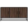 vidaXL TV Cabinet Brown Oak 100x35x50 cm Engineered Wood and Metal
