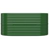 vidaXL Garden Raised Bed Galvanised Steel 152x80x68 cm Green