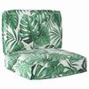 vidaXL Pallet Cushion Set Floral 2 pcs Leaf pattern 60 x 60 x 12 cm