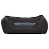 vidaXL Dog Bed Dark Grey 85.5x70x23 cm Linen Look Fleece