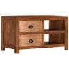 vidaXL Coffee Table with 2 Drawers 90x40x50 cm Solid Mango Wood