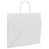 vidaXL Paper Bags 50 pcs with Handles White 32x22x28 cm
