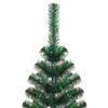 vidaXL Artificial Pre-lit Christmas Tree Green 120 cm PVC and Metal