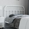 vidaXL Metal Replace Headboard White 107 cm
